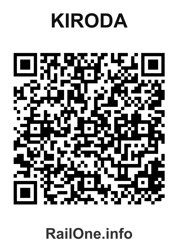RailOne QR Code for Kiroda station