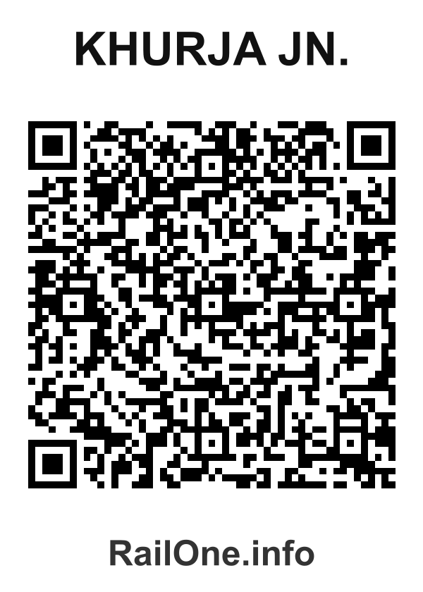 RailOne QR Code for Khurja Jn. station