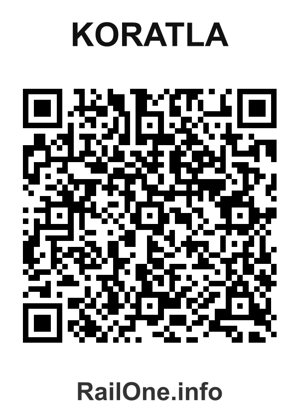 RailOne QR Code for Koratla station