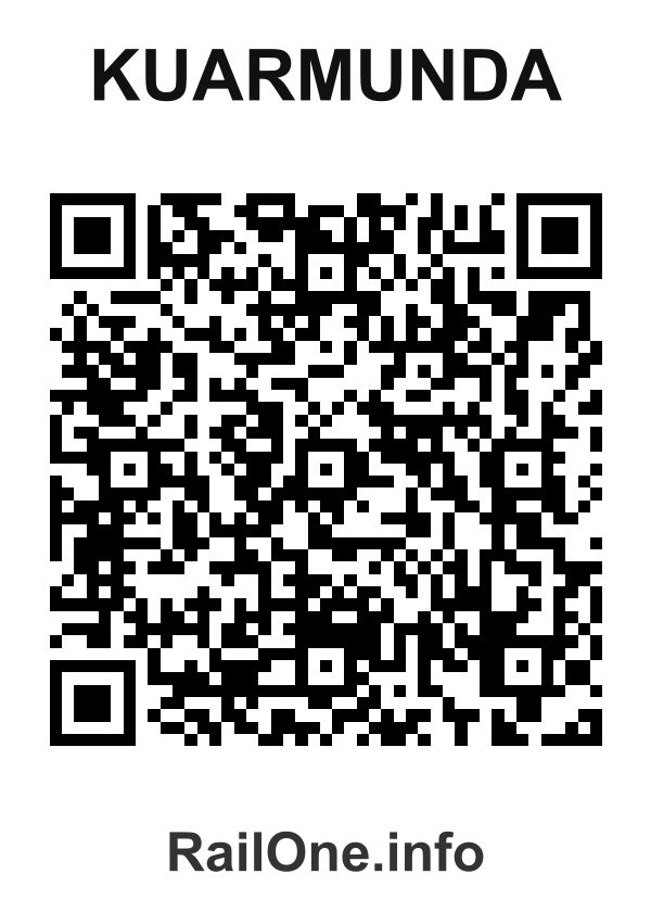 RailOne QR Code for Kuarmunda station