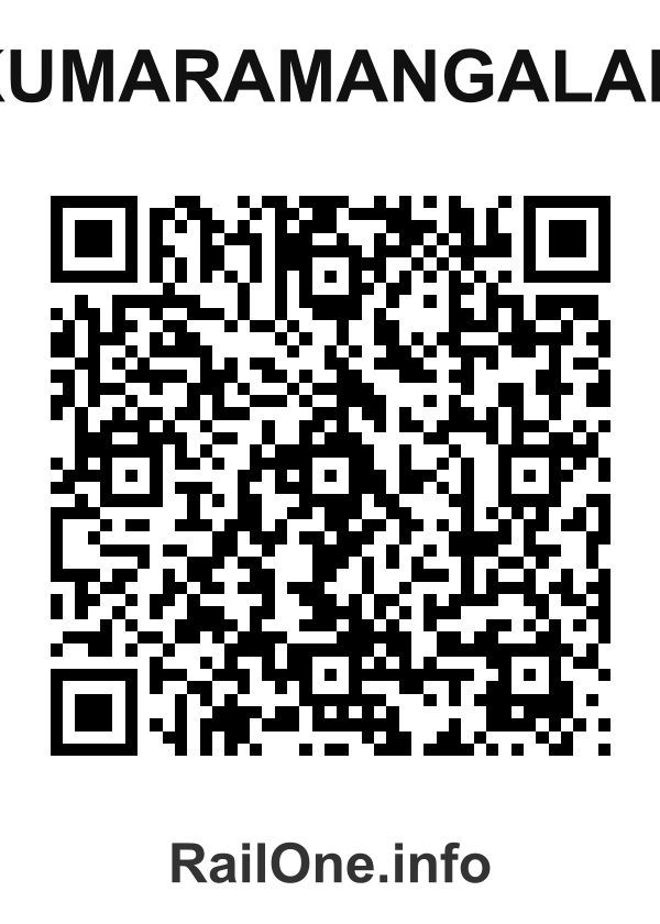 RailOne QR Code for Kumaramangalam station