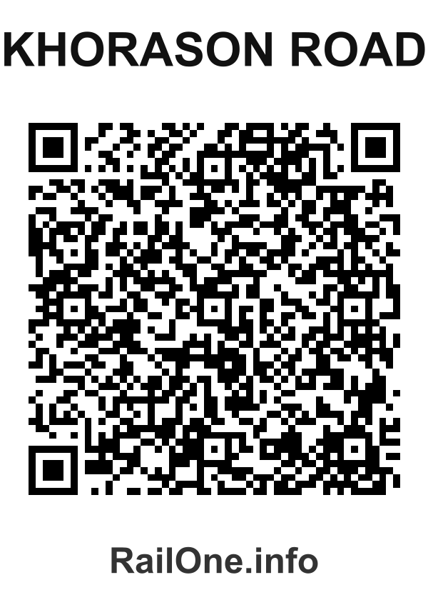 RailOne QR Code for Khorason Road station