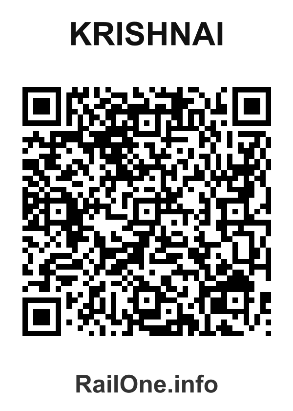 RailOne QR Code for Krishnai station