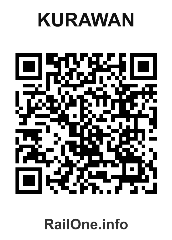 RailOne QR Code for Kurawan station