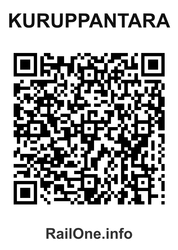 RailOne QR Code for Kuruppantara station