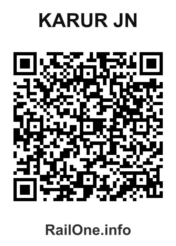 RailOne QR Code for Karur Jn station
