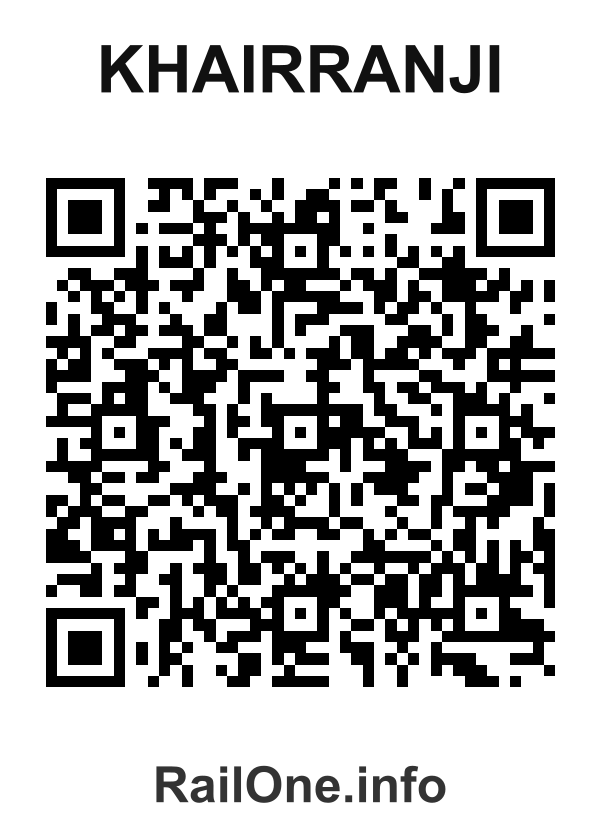 RailOne QR Code for Khairranji station