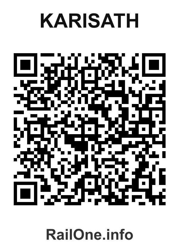 RailOne QR Code for Karisath station