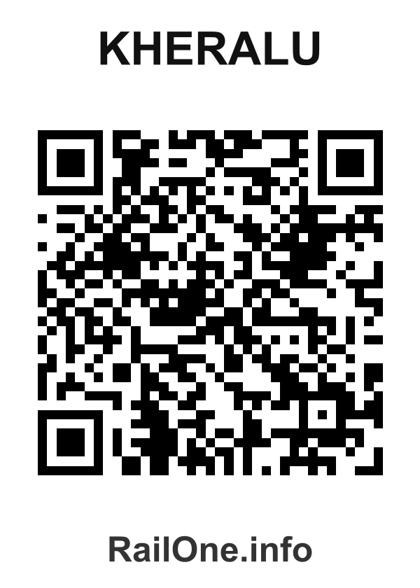 RailOne QR Code for Kheralu station