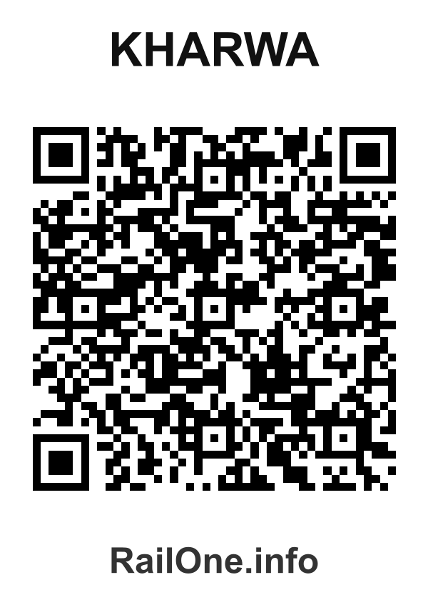 RailOne QR Code for Kharwa station