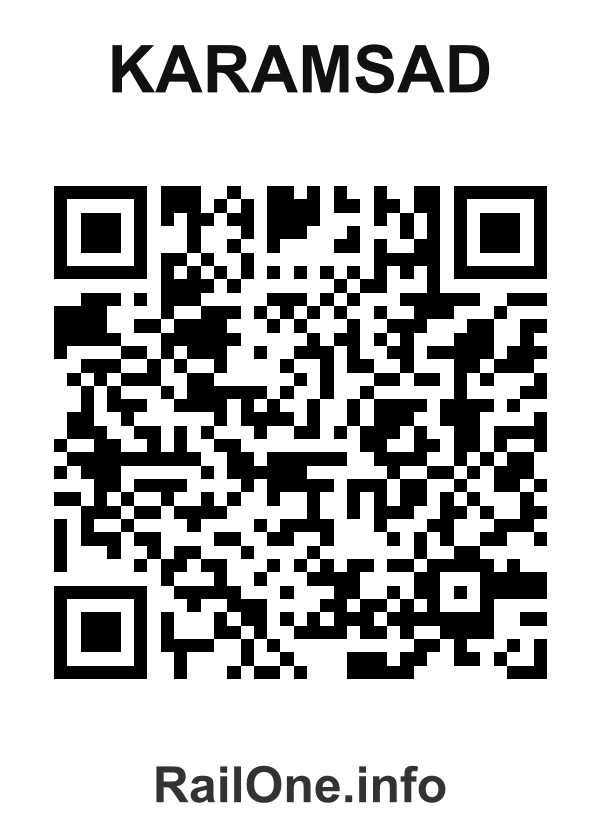 RailOne QR Code for Karamsad station