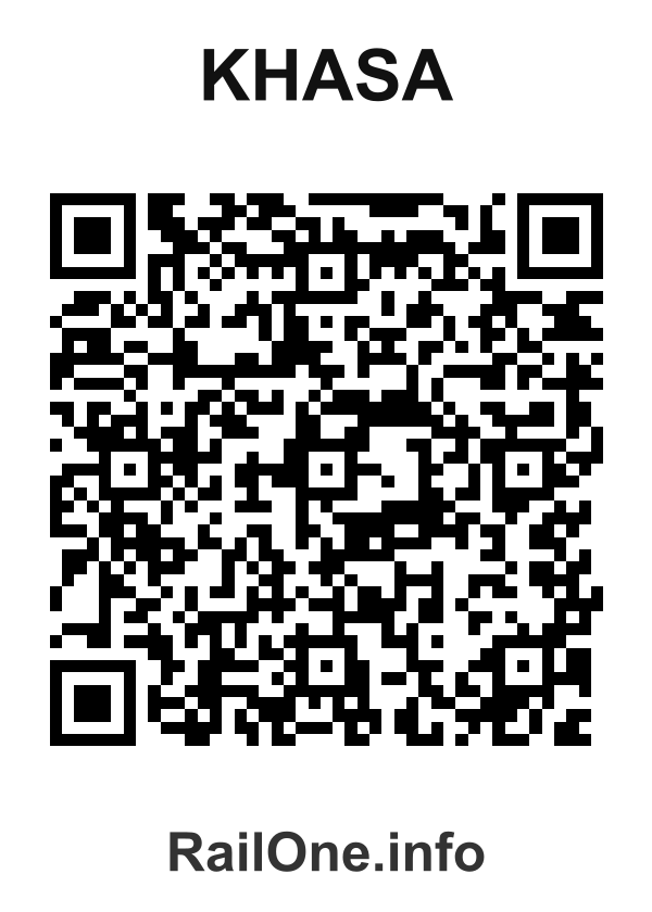 RailOne QR Code for Khasa station