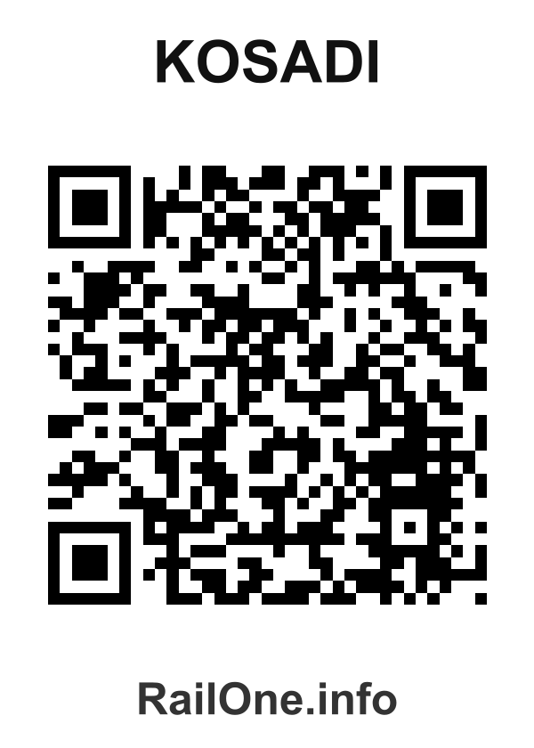 RailOne QR Code for Kosadi station