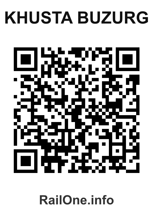 RailOne QR Code for Khusta Buzurg station