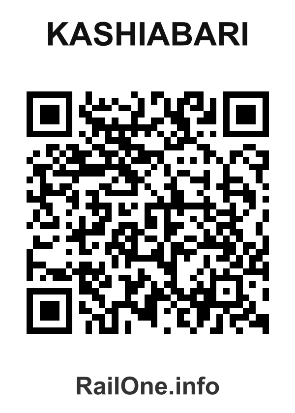 RailOne QR Code for Kashiabari station