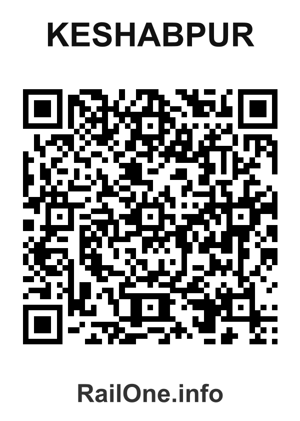 RailOne QR Code for Keshabpur station