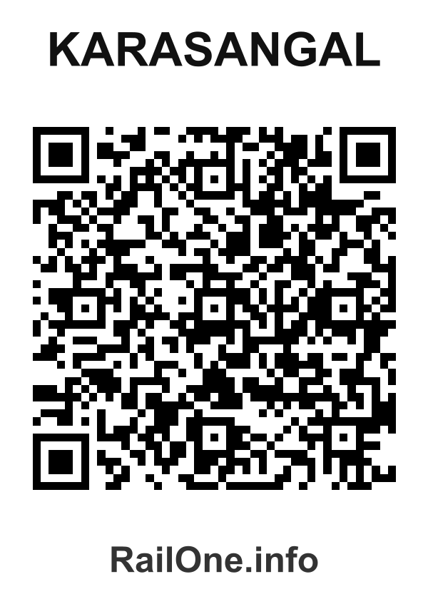 RailOne QR Code for Karasangal station