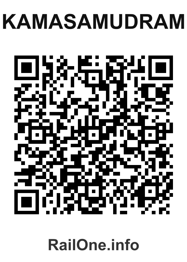 RailOne QR Code for Kamasamudram station