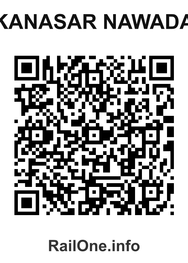 RailOne QR Code for Kanasar Nawada station