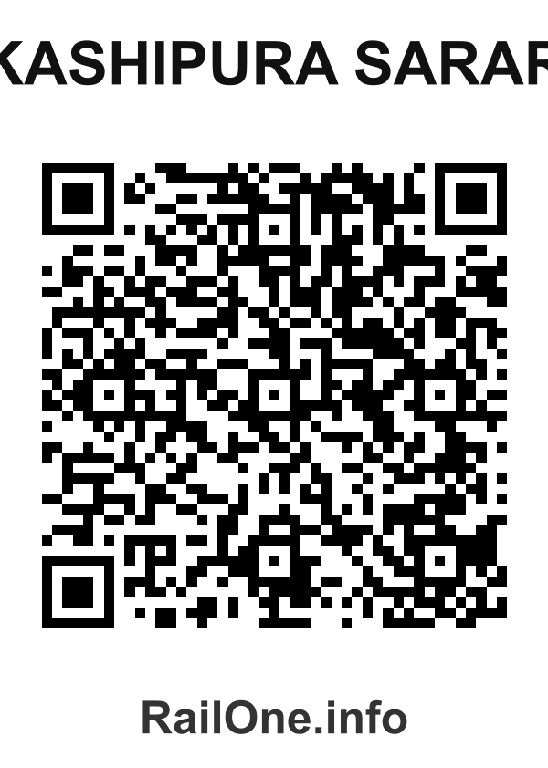 RailOne QR Code for Kashipura Sarar station