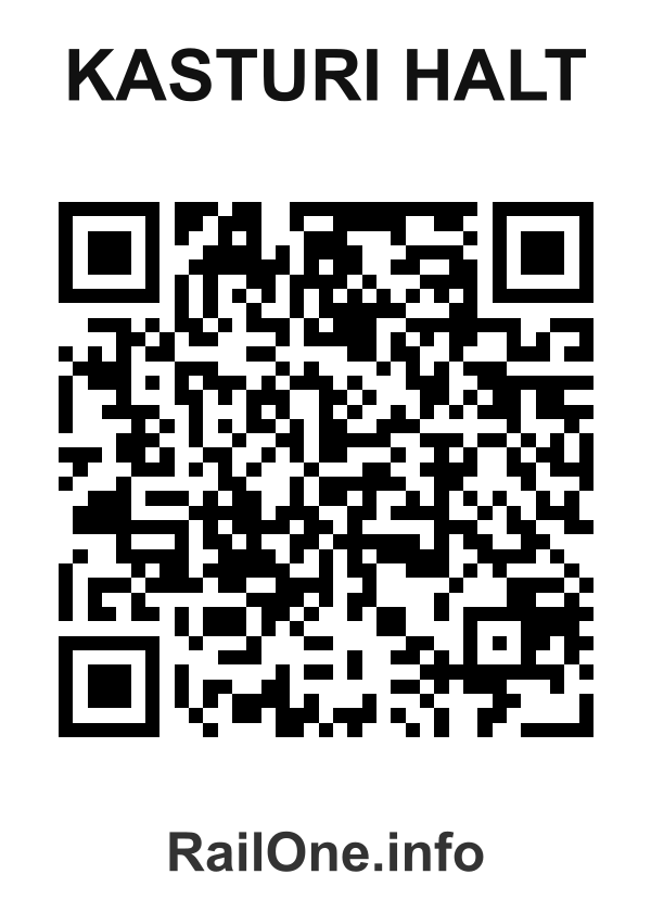 RailOne QR Code for Kasturi Halt station