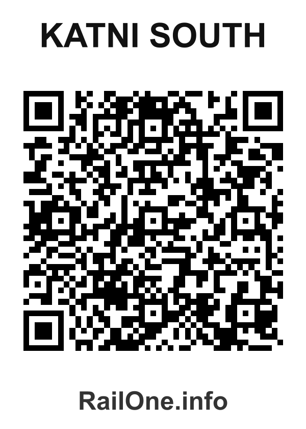 RailOne QR Code for Katni South station