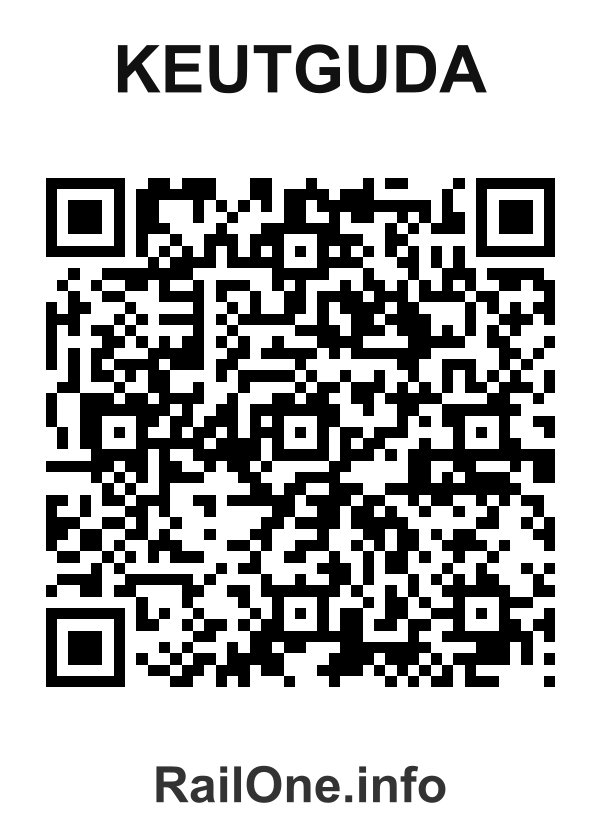 RailOne QR Code for Keutguda station