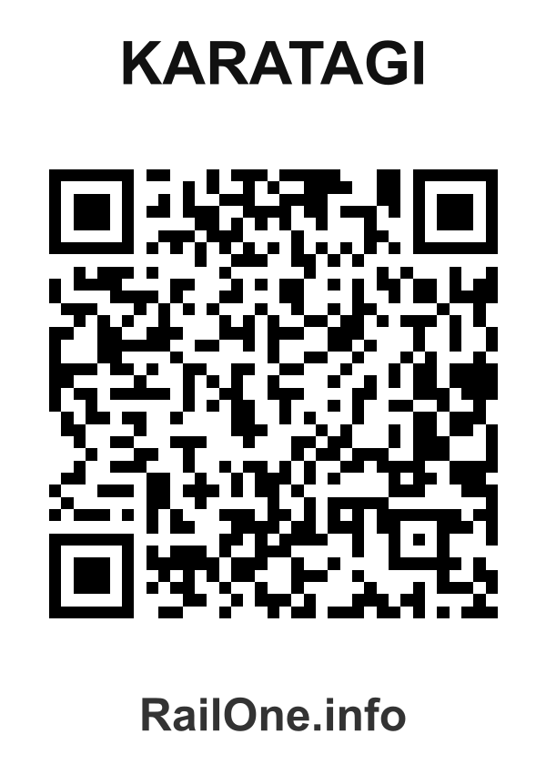 RailOne QR Code for Karatagi station