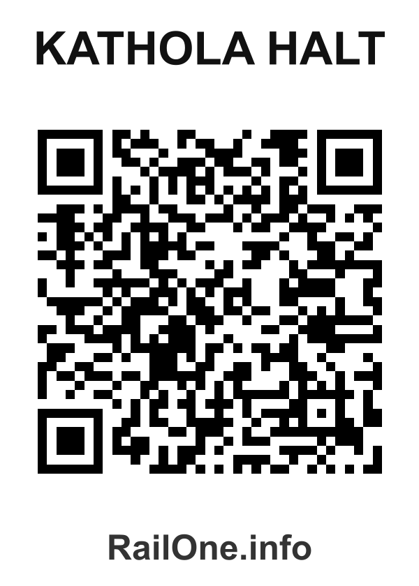 RailOne QR Code for Kathola Halt station