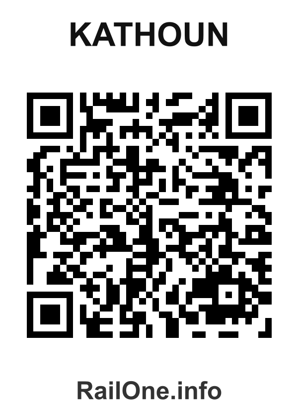 RailOne QR Code for Kathoun station