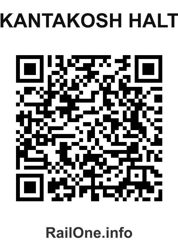 RailOne QR Code for Kantakosh Halt station