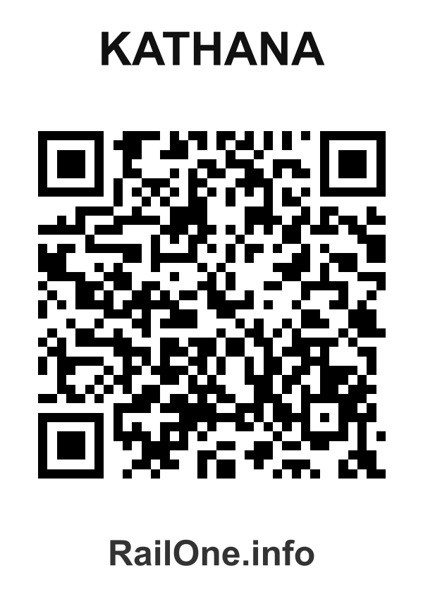 RailOne QR Code for Kathana station