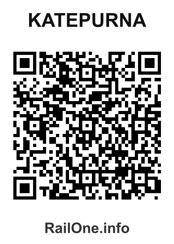RailOne QR Code for Katepurna station