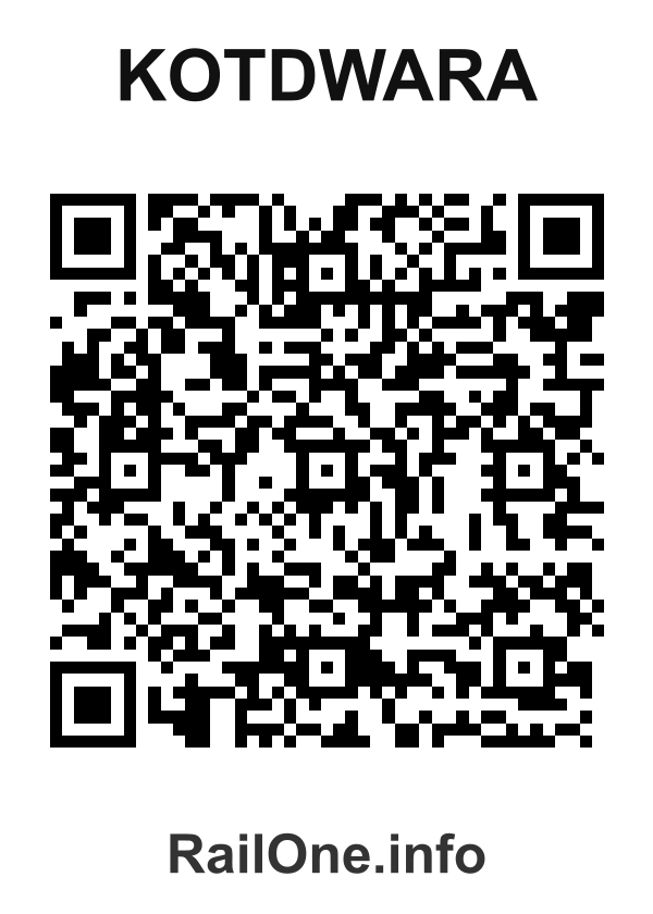 RailOne QR Code for Kotdwara station