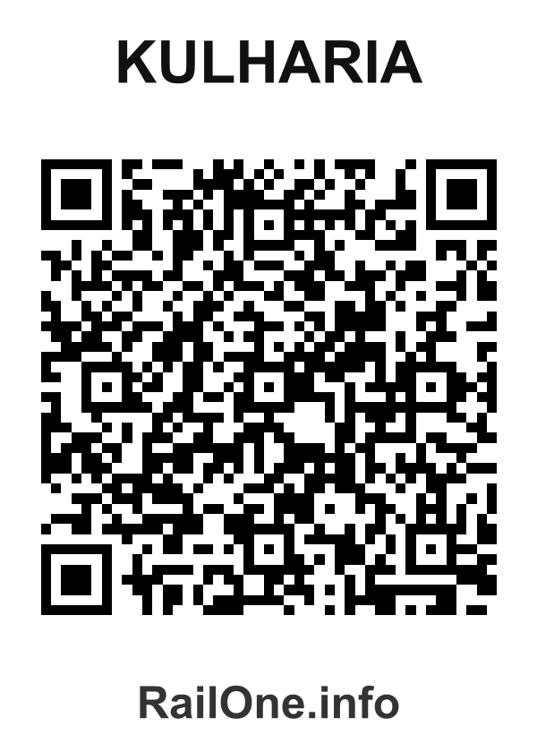 RailOne QR Code for Kulharia station