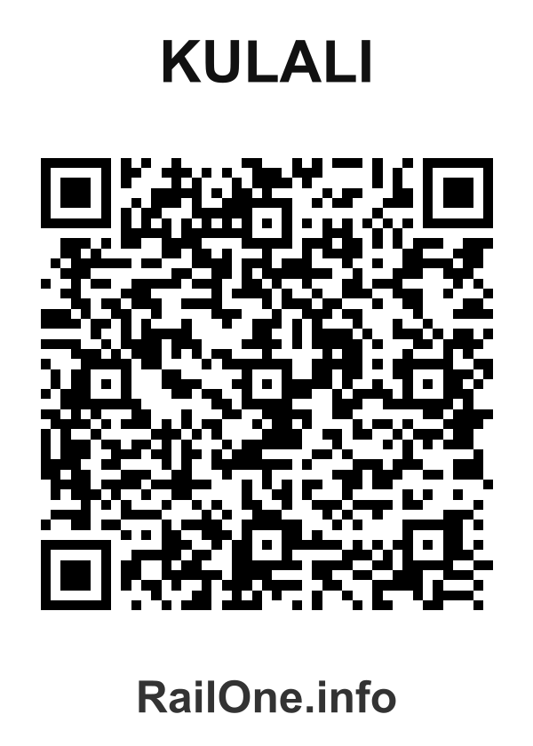 RailOne QR Code for Kulali station