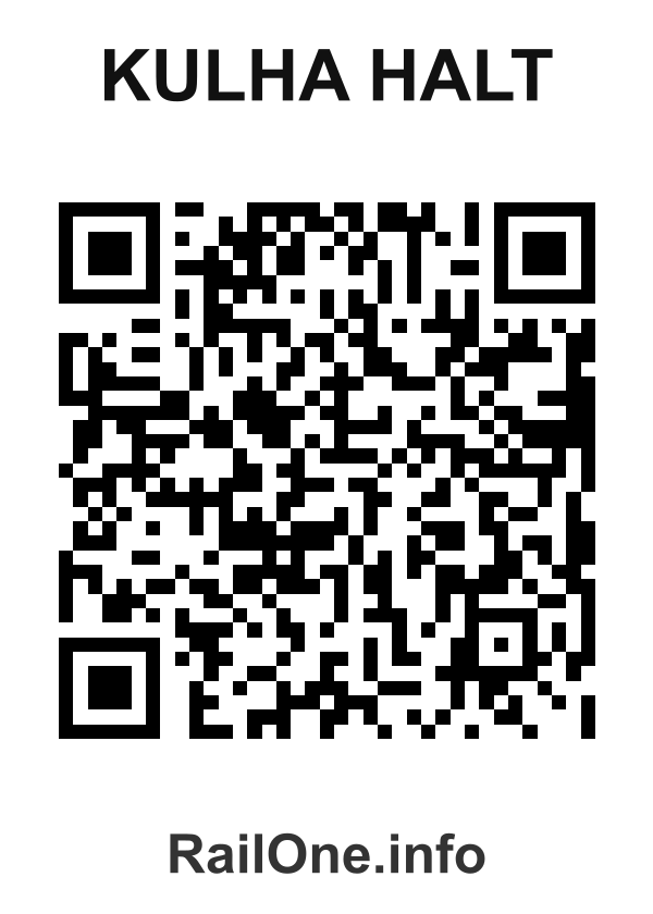 RailOne QR Code for Kulha Halt station
