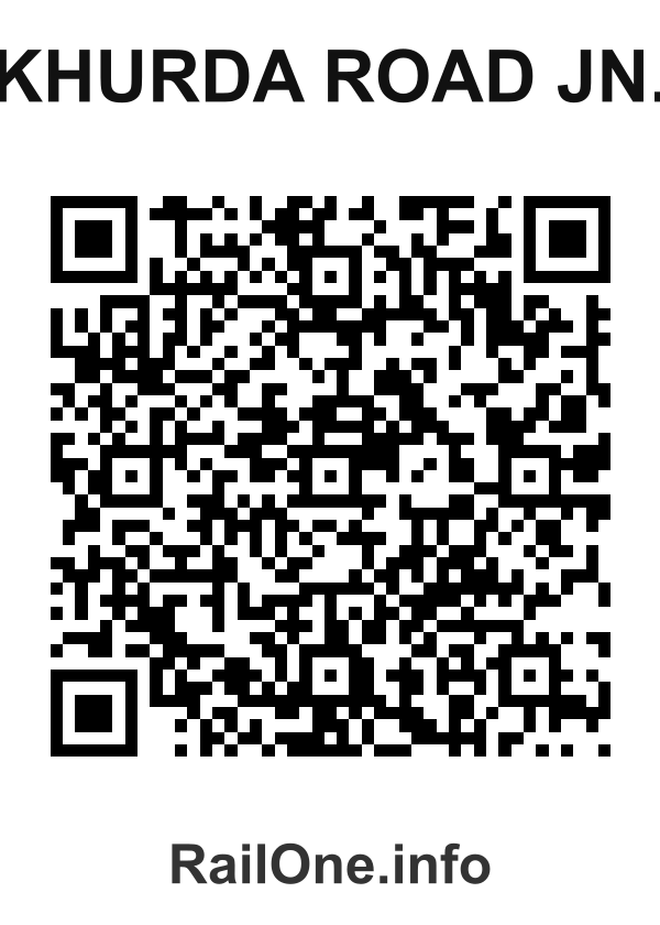 RailOne QR Code for Khurda Road Jn. station