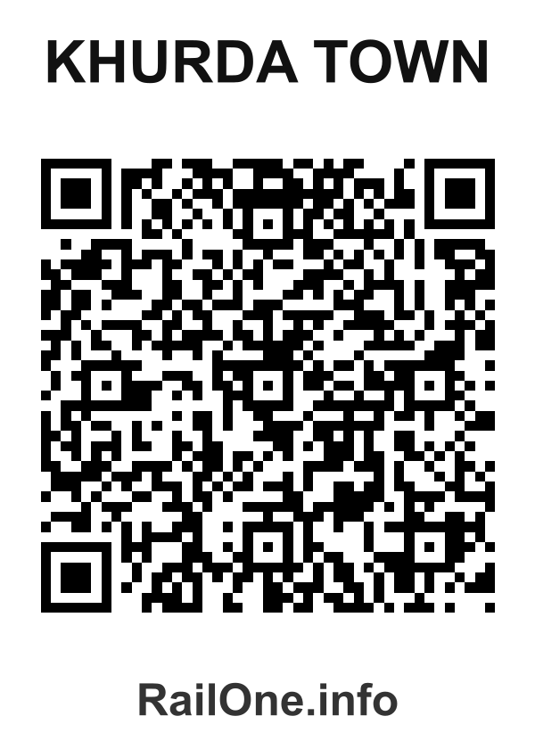 RailOne QR Code for Khurda Town station