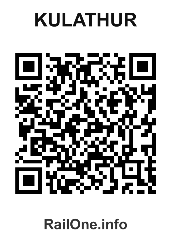 RailOne QR Code for Kulathur station