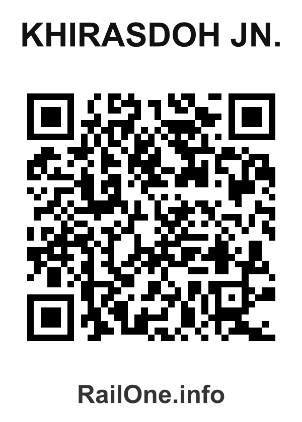 RailOne QR Code for Khirasdoh Jn. station
