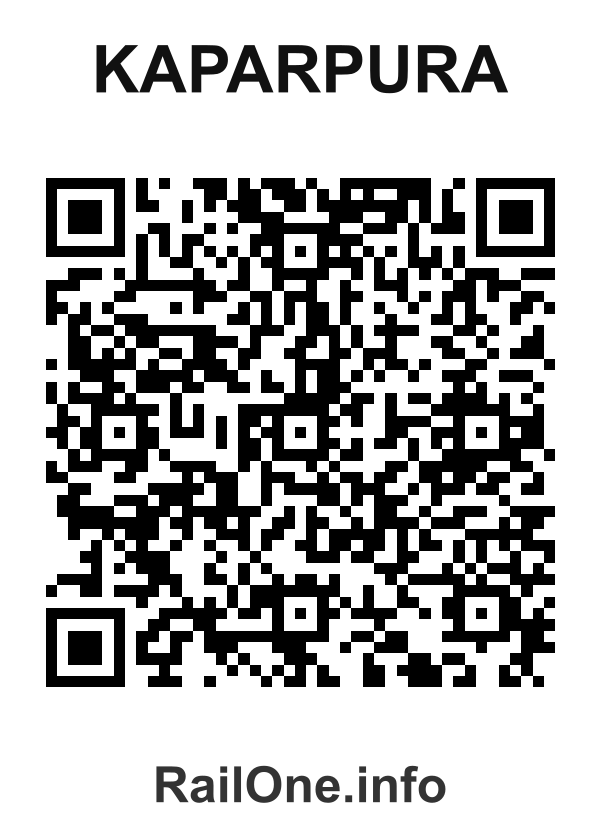 RailOne QR Code for Kaparpura station