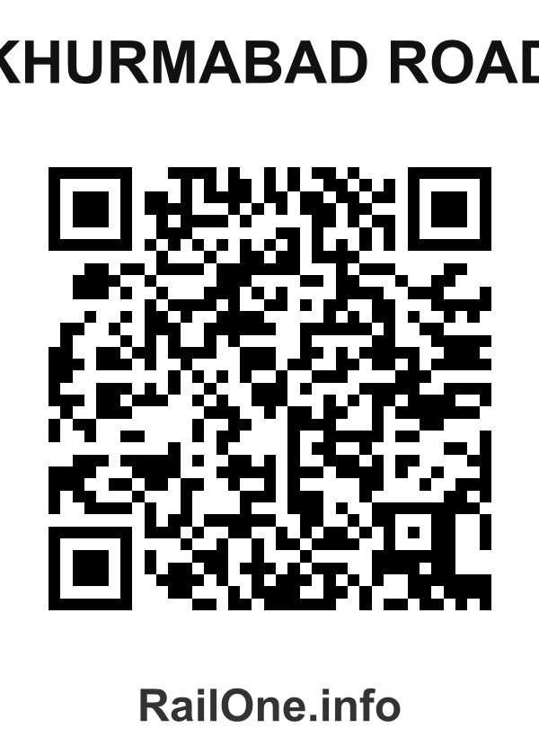 RailOne QR Code for Khurmabad Road station