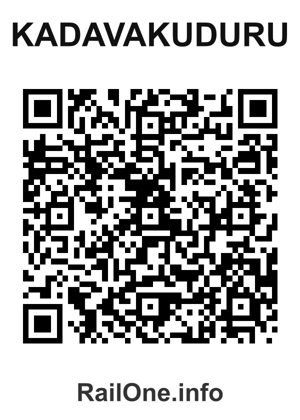 RailOne QR Code for Kadavakuduru station