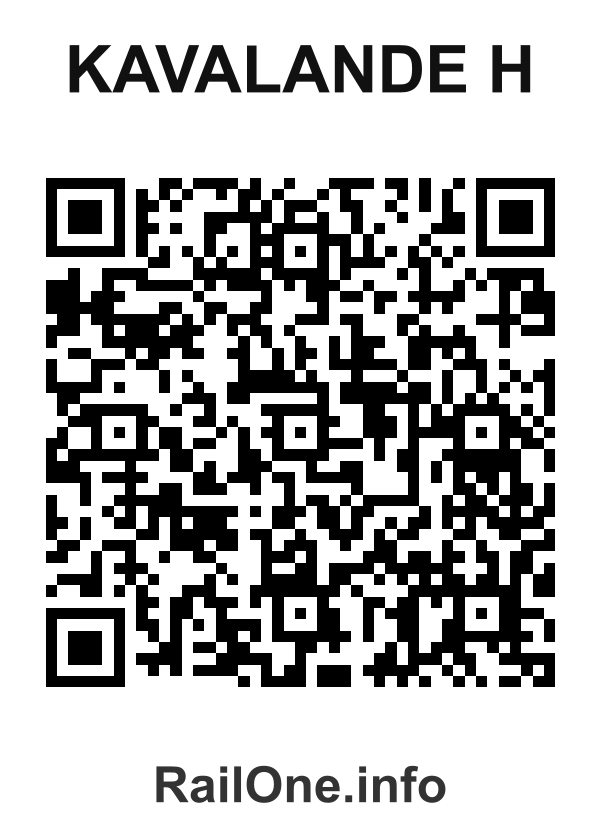 RailOne QR Code for Kavalande H station