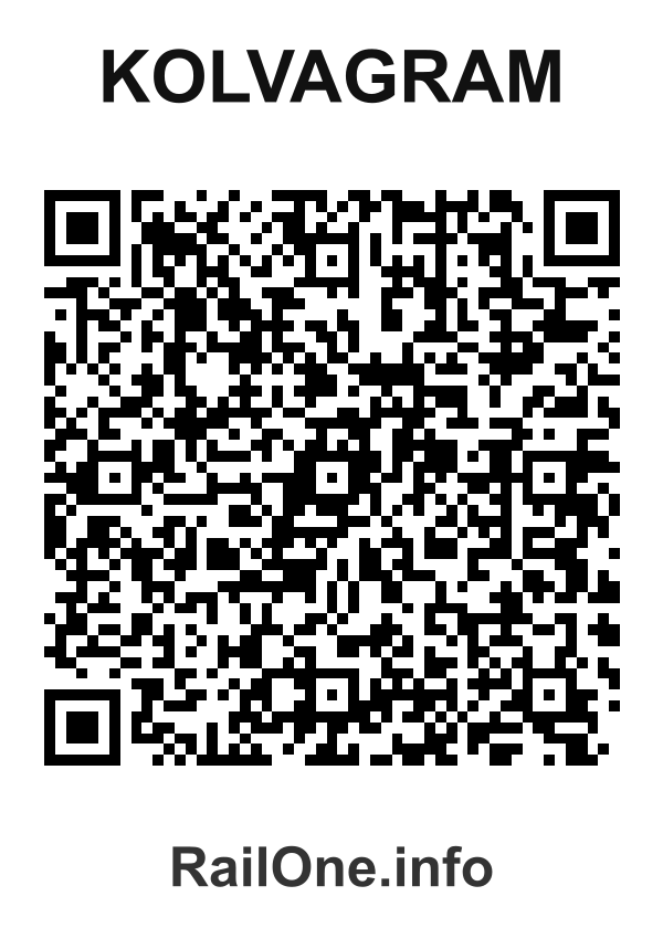 RailOne QR Code for Kolvagram station