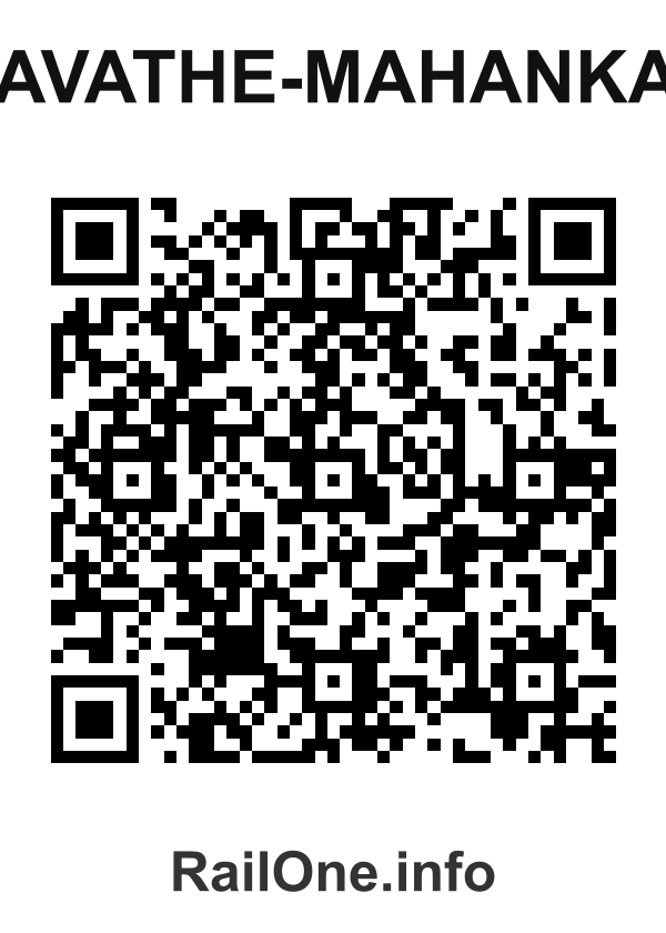 RailOne QR Code for Kavathe-mahankal station
