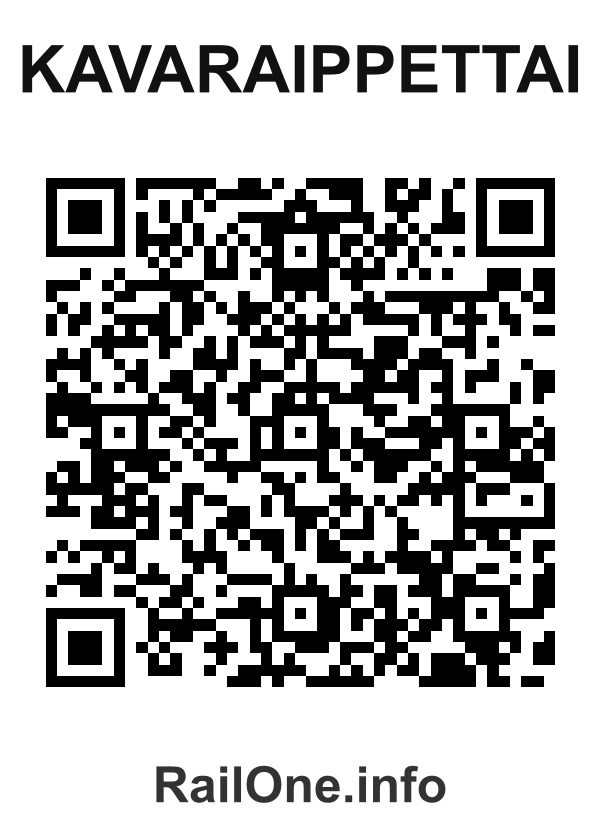 RailOne QR Code for Kavaraippettai station