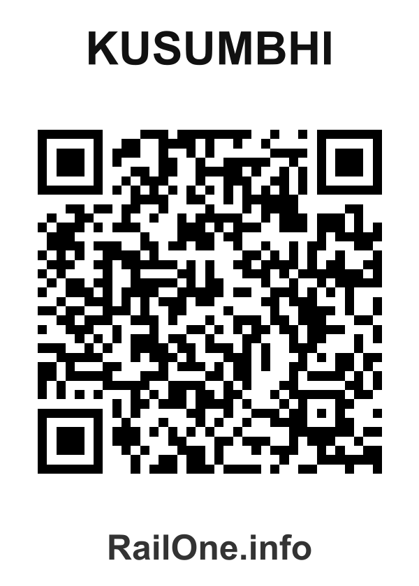 RailOne QR Code for Kusumbhi station