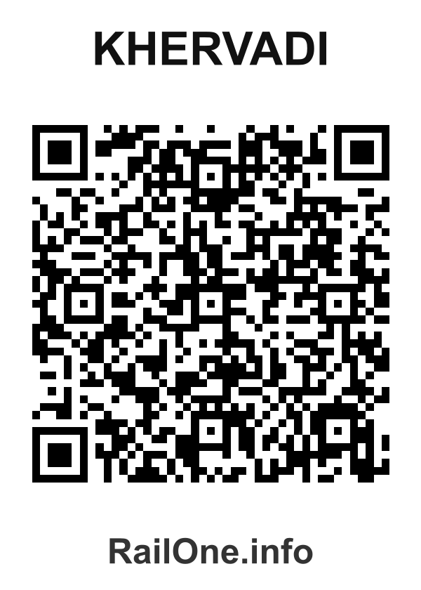 RailOne QR Code for Khervadi station